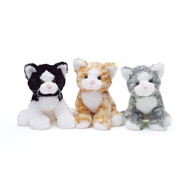Teddy Cat Grå vit Teddykompaniet - gosedjur Teddy Cat Grå vit Teddykompaniet - gosedjur