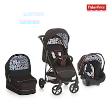 Barnevognpakke Toronto 4 Triosett, Gumball Black, Fisher Price