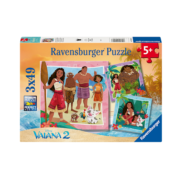 Disney Vaiana 2 3x49p Ravensburger