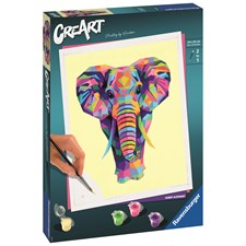 CreArt Funky Elephant, Paint by Numbers