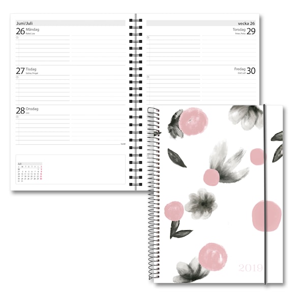 Kalender 2019 Burde Senator A5, Solo, blomma