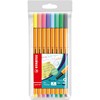 Fineliner Point 88 Pastell 10-pack STABILO