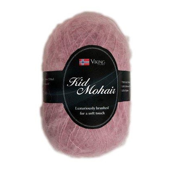 Viking of Norway Kid Mohair 50 gr Lys rosa 966