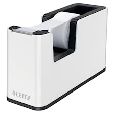 Teipdispenser WOW m/teip Hvit/Svart Leitz