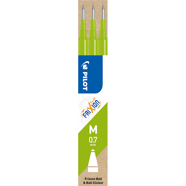 Refill Pilot Frixion 0,7 lime grønn (3)