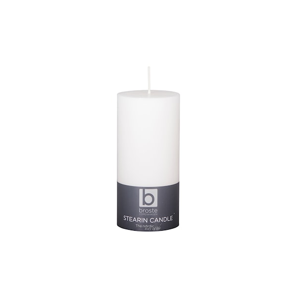 Broste Blockljus Stearin 15 cm Vit Broste Copenhagen - julpynt Broste Blockljus Stearin 15 cm Vit Broste Copenhagen - julpynt