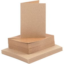 Kort och Kuvert Natur 10,5 x 15 cm 50-pack