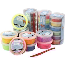 Foam Clay®, värilajitelma, kimalle, 28 tb/ 1 pkk
