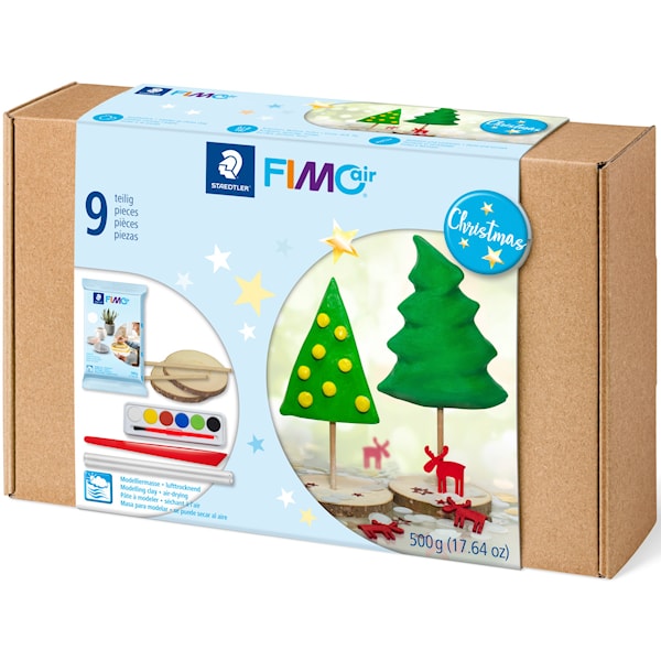 Modeller Fimo Air mixed sæt jul