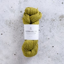 Svensk Ull 3tr Villasukka 100 gr Runestone Green 219 Järbo