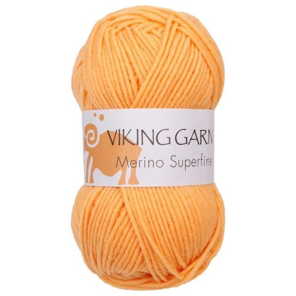Viking of Norway Merino Superfine Garn Merinoull 50g Gul 640