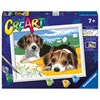 CreArt Jack Russell valper, Paint by Numbers