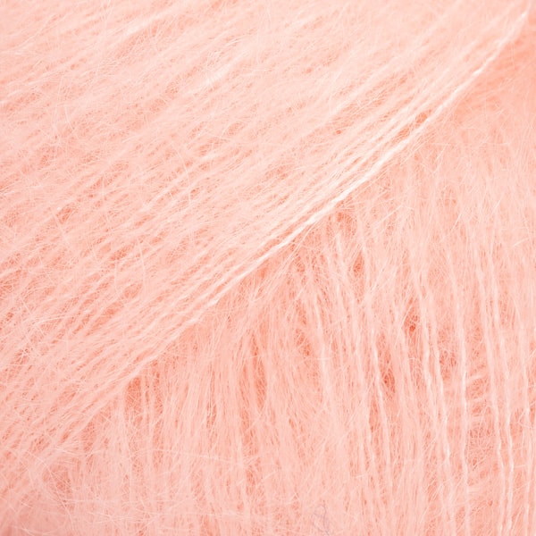 Kid- Silk Uni Color Garn Mohair Silke 25 g light peach 53 Drops