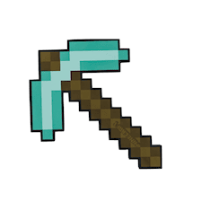 Pickaxe Diamond Svärd i Skum Minecraft