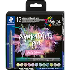 Brush Pen Pigment Pastell 12-pack Staedtler