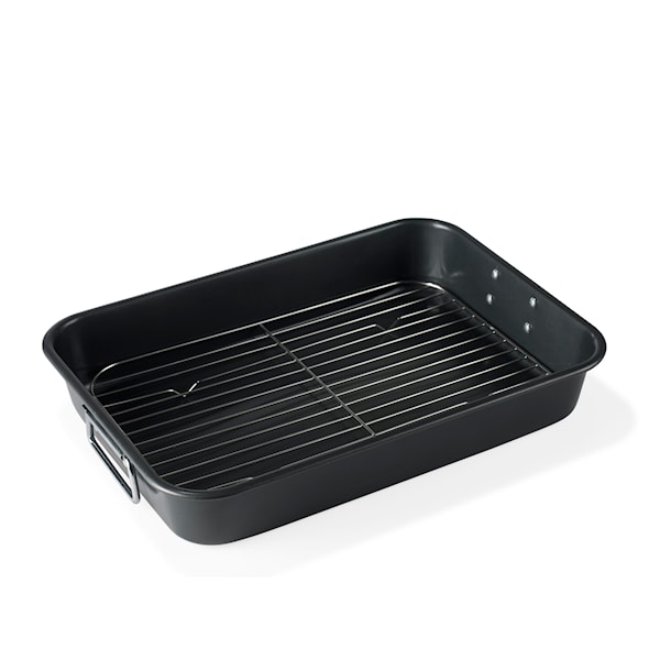 Langpanne m/rist, 40 x 28 cm, Svart, Funktion