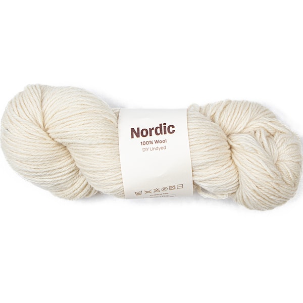 Nordic 100% ull 100 gr DIY Undyed A732 Adlibris