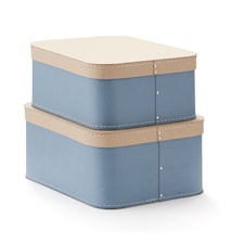 Kids Concept Förvaringsbox 2-set Blå