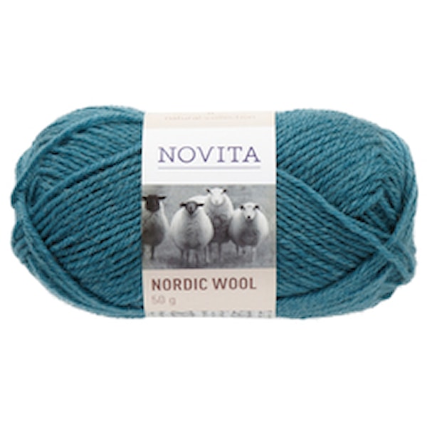 Novita Nordic Wool Lanka Villasekoite 50 g, petrooli 180