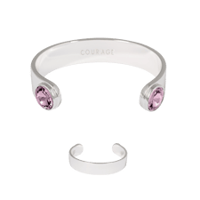Ioaku Zen Bracelet Alloy Silver/Pink
