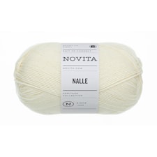 Nalle Garn Ullmix 100 g Naturvit 010 Novita