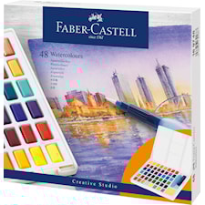 Akvarellfarger Creative Studio Skrin med 48 farger Faber-Castell