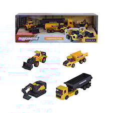 Majorette Volvo Anläggningsfordon Presentförpackning 4-Pack