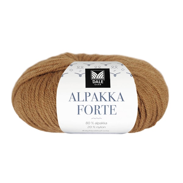 Dale Garn Alpakka Forte Garn 50 g Currygul melert 702