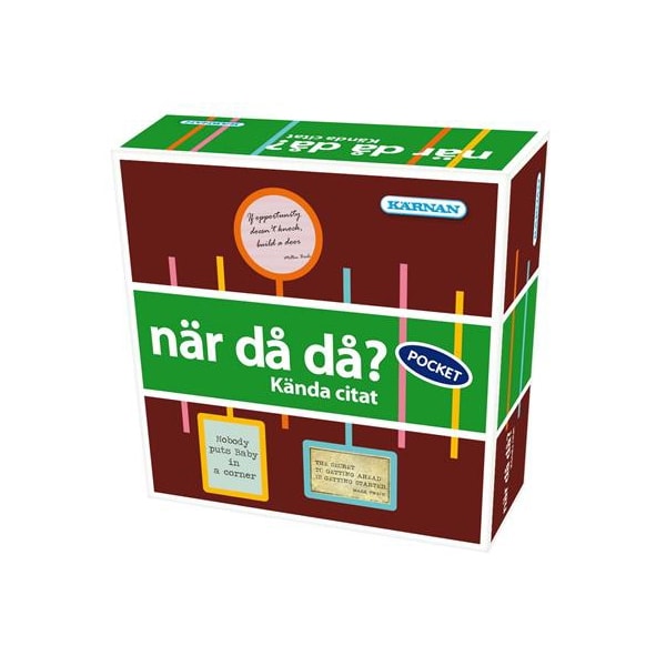 När då då? Kända citat, Spel pocketversion (SE)