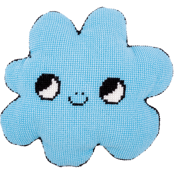 Broderisett Putetrekk Korssting på malt duk Eva Mouton Cloud 49 x 45 cm Vervaco