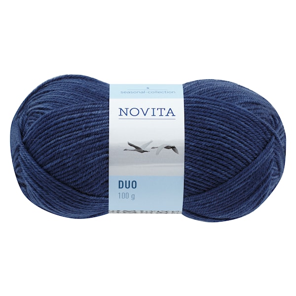 Novita Duo Garn Ullmix 100 g mörkblå 014