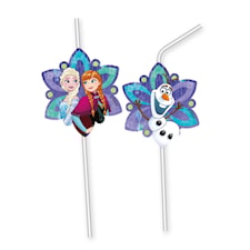 Disney Frozen Snowflakes Sugrör, 6 st