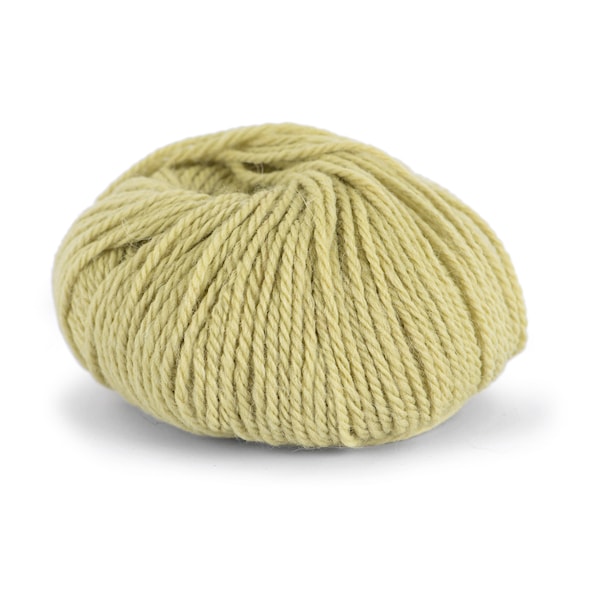 Knit At Home Chunky Alpaca Wool Ullmix 50 g Dus Gulgrønn 609