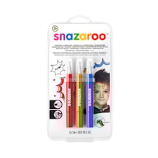 Ansiktsfärg Snazaroo Brush Pen Adventure Row 3 st