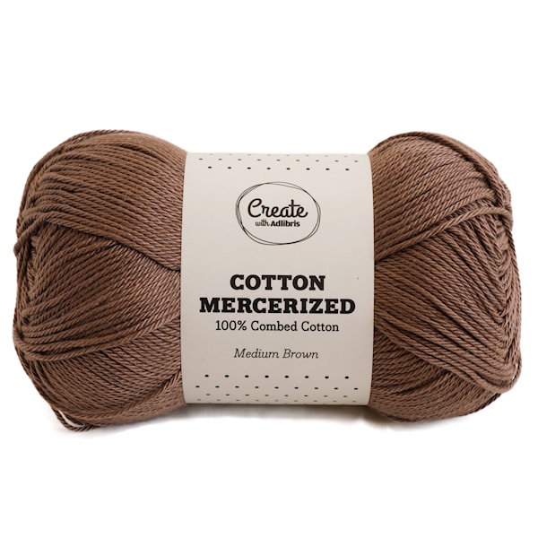 Adlibris Cotton Mercerized 100g Medium Brown A312