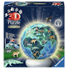 Puzzle-Ball Nightlight The Earth by Night 3D-puslespill 72 Brikker Ravensburger