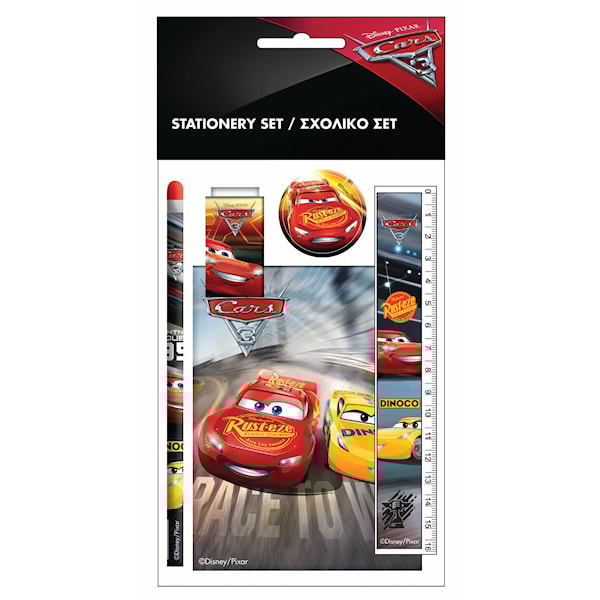 Cars 3 skrivesett Sense med 5 deler