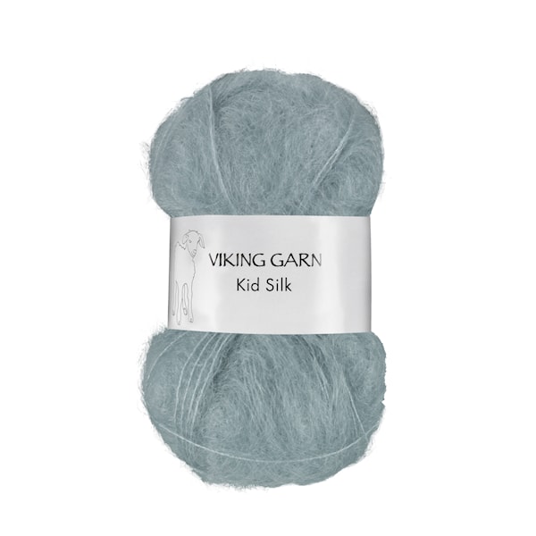 Kid/Silk Garn 25 g Støvet petrol 314 Viking Garn
