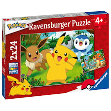 Pokémon Puslespill 2x24 brikker Ravensburger