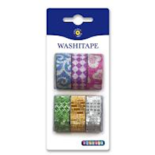 Washitape mönster och glitter Playbox