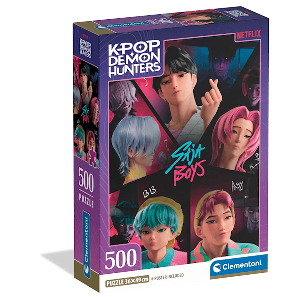 K-pop Demon Hunters Saja Boys Pussel 500 Bitar Clementoni