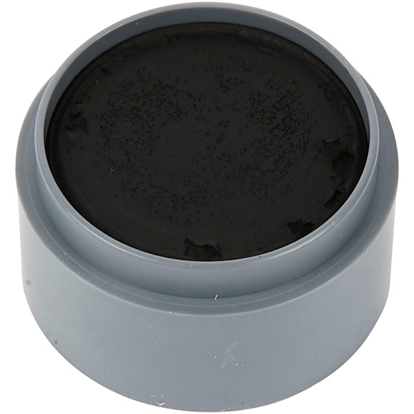 Grimas Ansiktsmaling, svart, 15 ml/ 1 boks