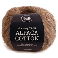 Adlibris Alpaca Cotton 50g Taupe Twist A685