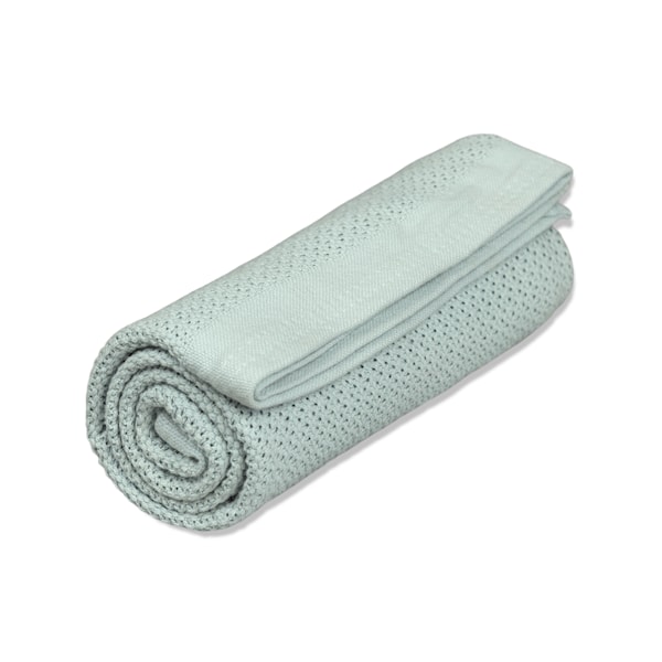 Babyfilt Soft Grid EKO Sage Green Vinter & Bloom