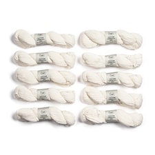 10-pack Adlibris Bomull Lin 8/4 DIY 100g Ofärgat A732