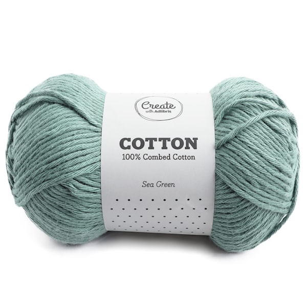 Adlibris Cotton 8/9 lanka 100g Sea Green A091