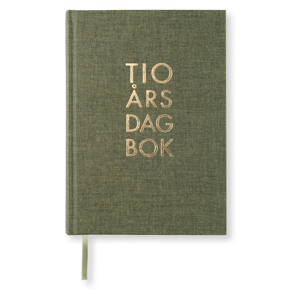 10-års dagbok A5 Khaki Green Paperstyle