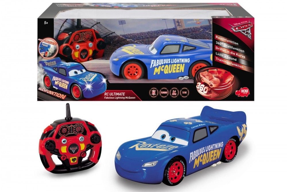 Rc Ultimate Blixten McQueen, Drifting och rökfunktion Disney Cars Radiostyrd bil Blixten