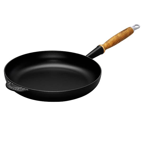 Le Creuset Stekpanna Med Trähandtag Dia 24 cm Gjutjärn Matte svart Le Creuset Stekpanna Med Trähandtag Dia 24 cm Gjutjärn Matte svart