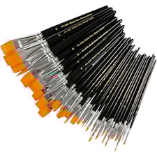 Gold Line pensler, nr. 0+2+4+8+12+16+20, L: 17-21 cm, B: 2-22 mm, flat, 30 stk./ 1 pk.